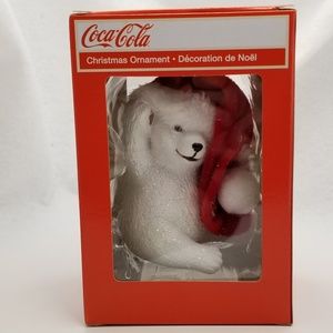 COCA COLA Kurt Adler Polar Bear ChristmasOrnament